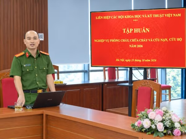 VUSTA tập huấn kỹ năng phòng cháy, chữa cháy và cứu nạn, cứu hộ 