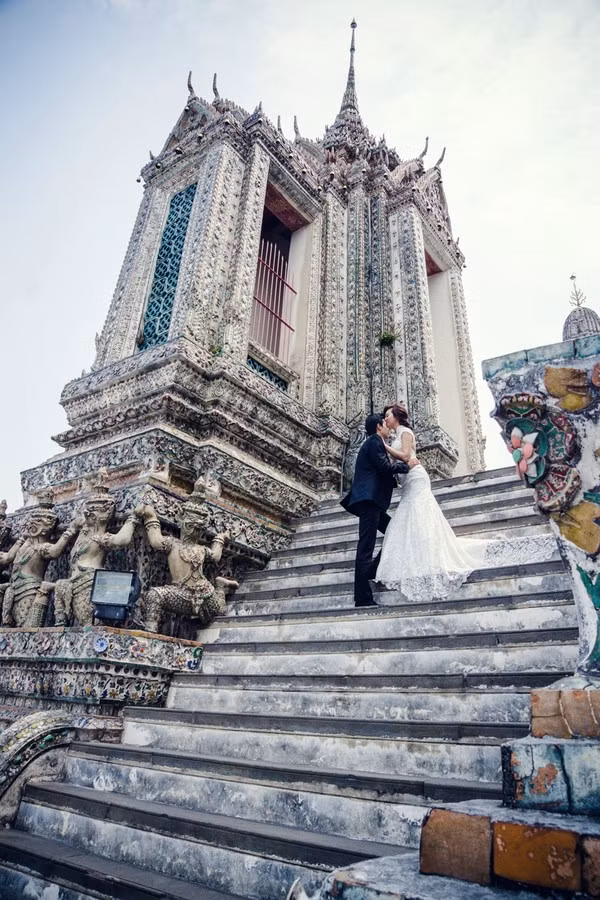 Đến với người đàn ông này, Huyền Lizze đã có một bộ ảnh cưới được đầu tư công phu và một đám cưới sang trọng tại khách sạn hạng sang. Ảnh: MASK Online.