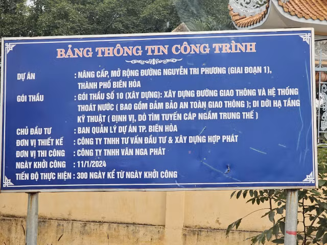 Dong Nai: Can canh duong Nguyen Tri Phuong TP Bien Hoa
