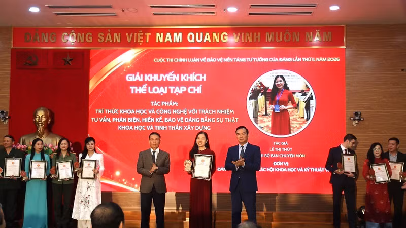 VUSTA giành giải tại Cuộc thi chính luận về bảo vệ nền tảng tư tưởng của Đảng