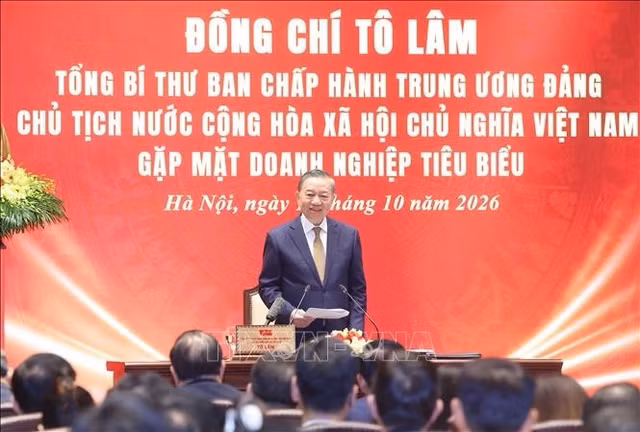 Tổng Bí thư, Chủ tịch nước Tô Lâm phát biểu. Ảnh: Thống Nhất/TTXVN