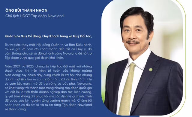 Chu tich Bui Thanh Nhon tu tin Novaland se tai sinh