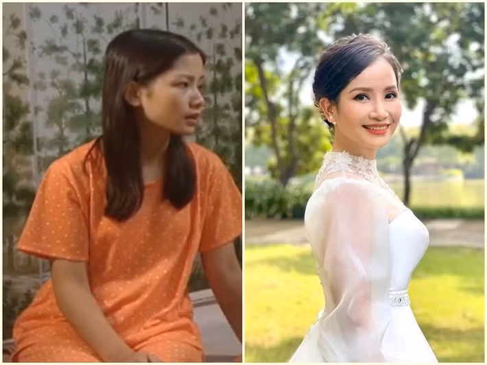 Vũ Diệu Thảo được khán giả nhớ đến với vai Thảo - cô em út hiền lành của xóm trọ trong “Phía trước là bầu trời”. Sau vai diễn này, cô không theo đuổi diễn xuất mà lựa chọn con đường gắn bó với đàn tỳ bà nhiều năm qua. Ảnh: VTV.