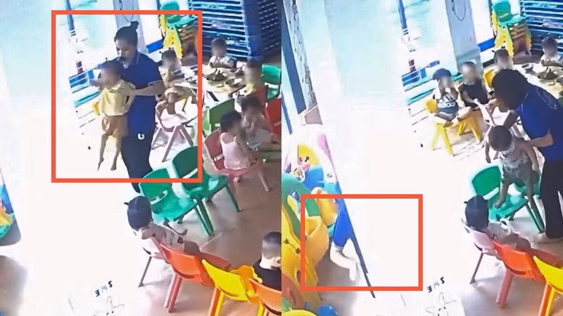 Xác minh vụ bé gần 2 tuổi bị cô giáo bạo hành ở cơ sở mầm non Thanh Liệt