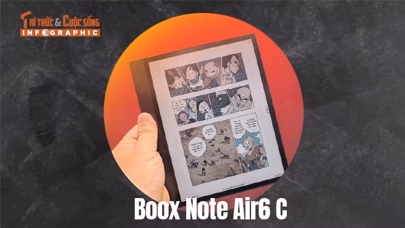 Boox Note Air6 C biến ghi chú số thành trải nghiệm viết tay
