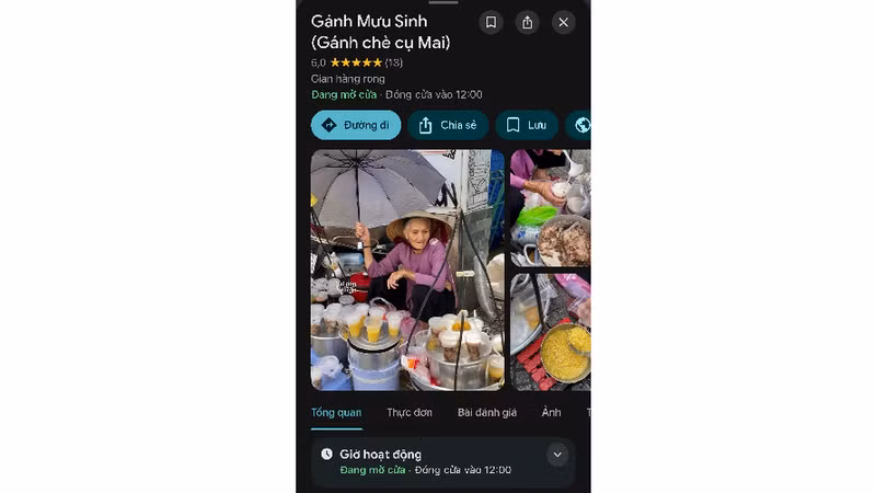 Gánh Mưu Sinh trên Google Maps gây sốt vì ý tưởng tử tế