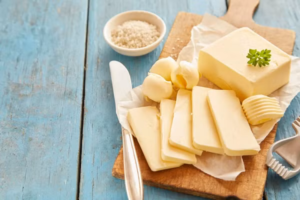 Bơ sữa. Bơ có thể được bảo quản lạnh nhưng sẽ ngon hơn khi được giữ ở nhiệt độ phòng. Bạn có thể để nó ngoài tủ lạnh đến một tuần. (Ảnh: Homestratosphere)
