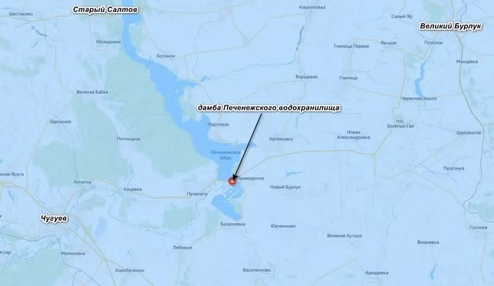 Vụ tấn công bằng tên lửa nhắm vào đập hồ chứa Pechenezhskoye, con đường nối Kharkov và Chuguev với Vovchansk, Velykyi Burluk và Kupyansk. Giao thông trên đập đã bị tê liệt và phía chính quyền Ukraine đang đánh giá thiệt hại. Theo hình ảnh từ hiện trường, cuộc tấn công ban đầu đã không phá hủy được đập, và nhiều khả năng sẽ có thêm các cuộc tấn công tiếp theo.