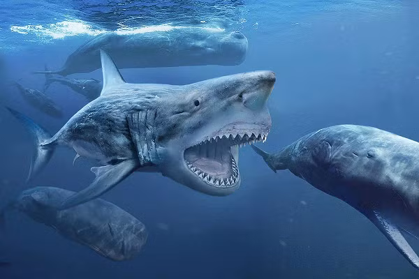 Megalodon tên đầy đủ là Carcharocles megalodon, từ này có nghĩa là "răng lớn". Đây là một loài cá mập sống cách đây khoảng 3.6 triệu năm trước, vào thời kỳ Đại Tân Sinh (Miocen giữa tới Pliocen muộn) và hiện đã tuyệt chủng.