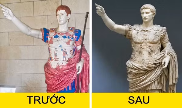 Nhắc đến các tác phẩm điêu khắc của Hy Lạp và La Mã cổ đại, mọi người thường nhớ đến các bức tượng tuyệt đẹp màu trắng đặc trưng được làm từ đá cẩm thạch. Thế nhưng diện mạo nguyên bản của chúng còn đẹp và kỳ công hơn nhiều.