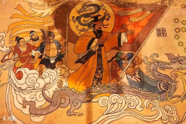 Các ghi chép của người Trung Quốc từng nói về một nhân vật xuất chúng, được xem như con của trời là Hoàng Đế. Ông được coi là thuỷ tổ của mọi người Hán. Theo huyền sử Trung Quốc, ông sống trong hơn 100 năm vào khoảng năm 3.000 TCN. Được xem là người sáng lập ra nền văn minh Trung Quốc.