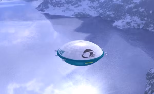 Công ty cho biết, chiếc khinh khí cầu này không chỉ giảm đáng kể chi phí mà còn thân thiện với môi trường. Một mô hình của khí cầu hình UFO đã được trưng bày tại Viện Hàng không và Vũ trụ Quốc tế (MAKS) ở Nga trước sự chứng kiến của đích thân Tổng thống.