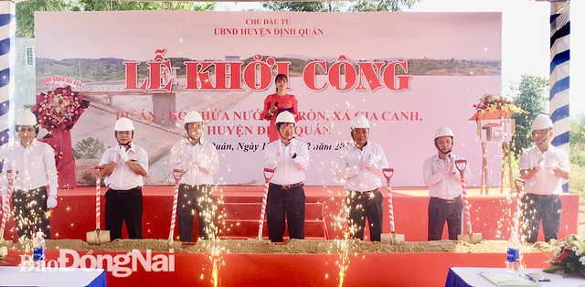 Đồng Nai khởi công dự án hồ chứa nước Cà Ròn hơn 454 tỷ đồng Dong Nai khoi cong du an ho chua nuoc Ca Ron hon 454 ty dong