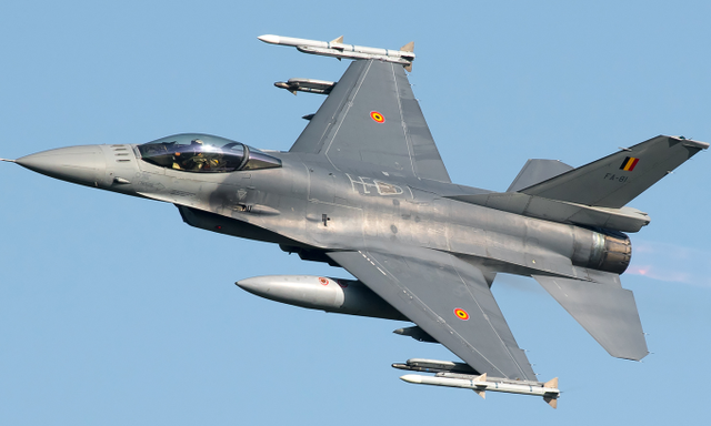 Tiêm kích F-16 Bỉ bay hồi năm 2021. Ảnh: Jet Photos Tiêm kích F-16 Bỉ bay hồi năm 2021. Ảnh: Jet Photos