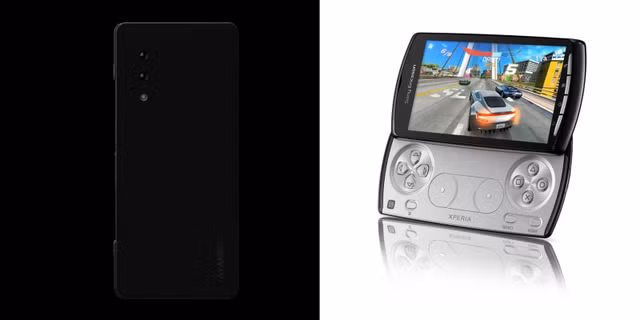 Thiết kế trượt lộ bàn phím trigger gaming từng xuất hiện trên Sony Xperia Play 15 năm trước.