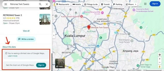 Người dùng phải đăng nhập tài khoản Google nếu không muốn gặp các hạn chế với Google Maps
