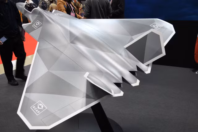 gcap-concept-model-delta-wing-type-left-rear-top-view-in-gcap-booth-of-ja2024-at-tokyo-big-sight-october-19-2024-02.jpg