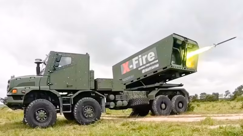 [GALLERY] Pháo phản lực X-Fire có thể là cái kết cho Himars tại châu Âu