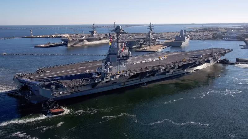 Mỹ tiết lộ bất ngờ vai trò mới của siêu tàu sân bay USS Gerald R.Ford