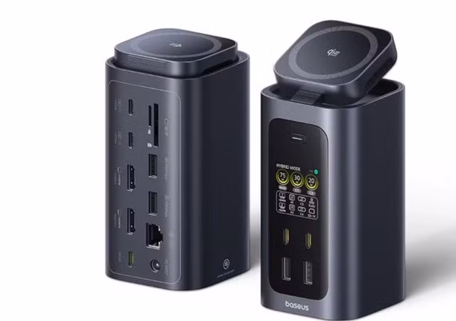 Baseus tung chiếc dock có 15 cổng kết nối thêm sạc không dây