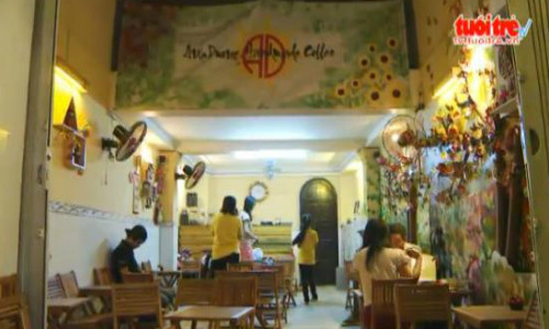 Quán cà phê của cô bé 10 tuổi Phan Lê Ánh Dương (Thới Tam, huyện Hóc Môn, TP HCM).