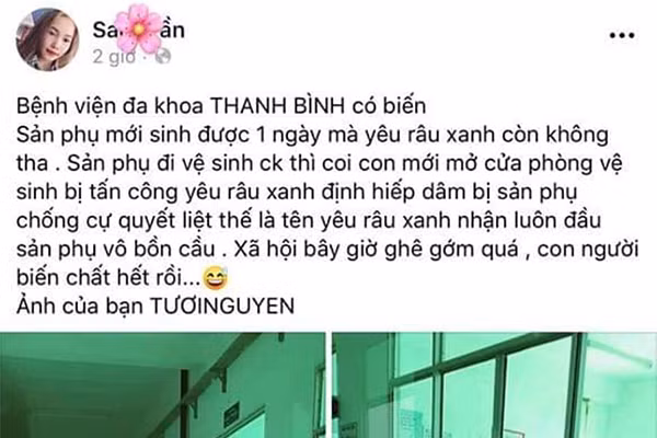 Bat ngo cach giai quyet cua san phu bi tan cong trong nha ve sinh