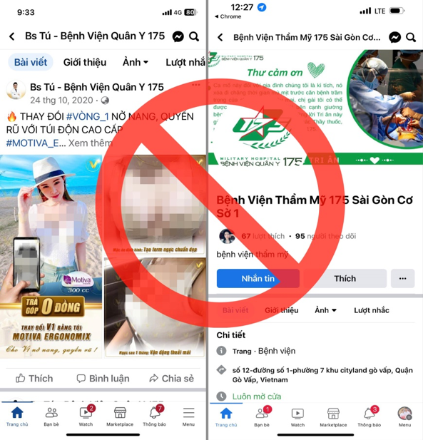 Canh bao tinh trang mao danh thuong hieu Benh vien 175 de lua dao, truc loi