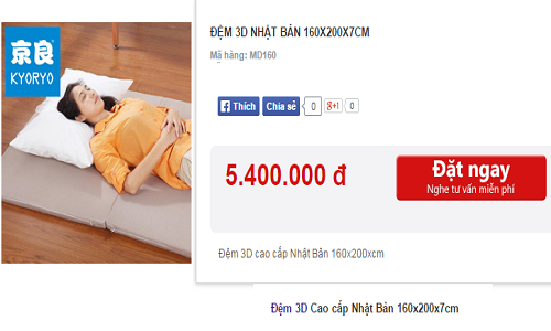 Đặt hàng đệm 3D. Đặt hàng đệm 3D.