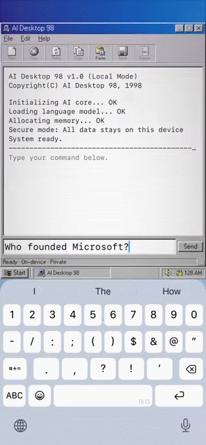 Điều bất ngờ là AI không chỉ phản hồi đúng ngữ cảnh, mà còn mô phỏng rất chi tiết trải nghiệm của một chiếc máy tính cuối thập niên 1990. Theo chia sẻ, mô hình này thậm chí còn "giả vờ" chờ kết nối modem kiểu dial-up trước khi trả lời.