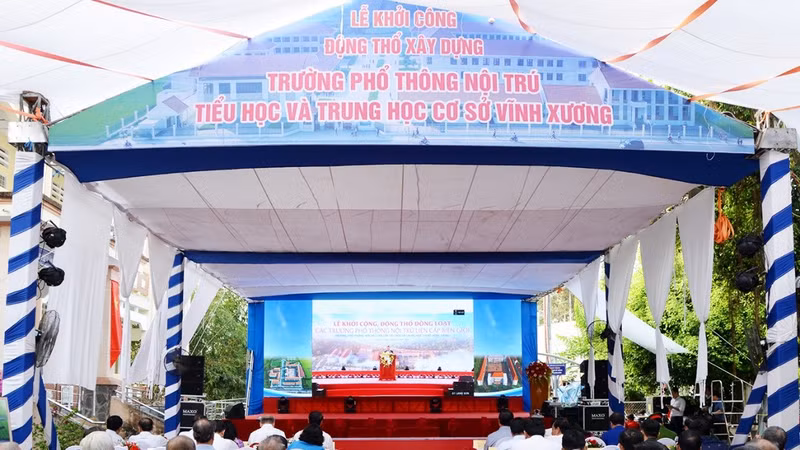 Dự án Trường phổ thông Nội trú Tiểu học và Trung học Cơ sở Vĩnh Xương.