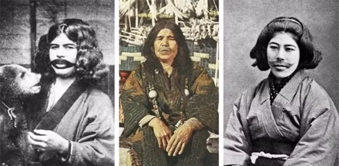 7. Xăm miệng cười: Trong cộng đồng người Ainu, một tộc người thiểu số ở Nhật Bản và Nga, phụ nữ có truyền thống xăm hình một khuôn miệng cười lên mặt. Họ tin rằng điều đó sẽ giúp họ lấy được chồng và tìm được sự thanh thản ở thế giới bên kia sau khi họ chết. 