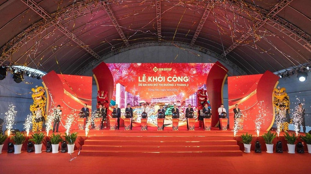 Lễ khởi công dự án Khu đô thị Đường 3 Tháng 2 tại phường 10 và 11, Thành phố Vũng Tàu. (Ảnh: Ánh Dương) 11s.jpg