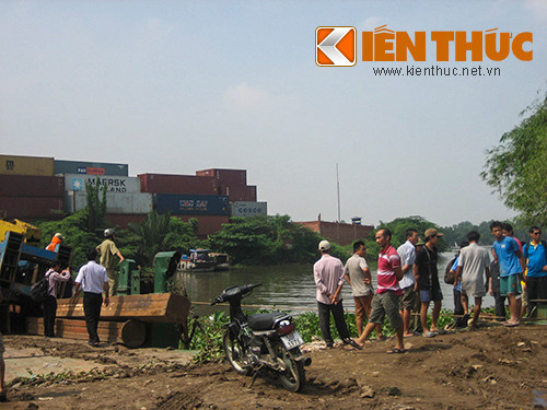 Khu vực tìm thấy thi thể anh Kim Thiên Hoàng.