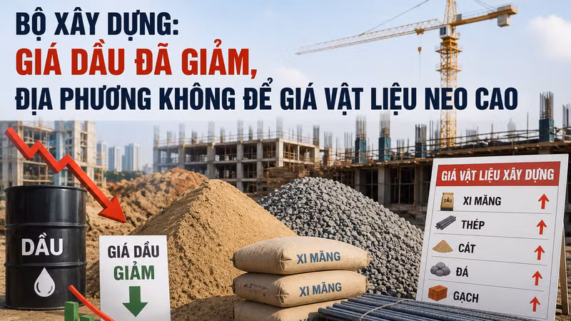 Bộ Xây dựng yêu cầu địa phương không để giá vật liệu tiếp tục neo cao