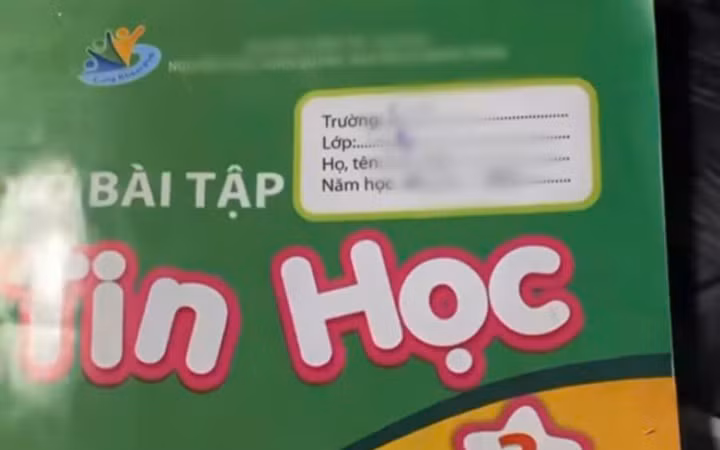 Vở bài tập Tin học lớp 3 in link 'web đen': Đơn vị phát hành thông báo khẩn