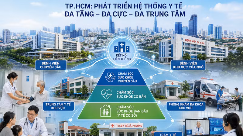 TP HCM: phát triển hệ thống y tế đa tầng, đa cực, đa trung tâm trong năm 2026