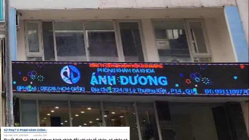 Vi phạm hoạt động KCB, BV Ánh Dương bị xử phạt 149 triệu, đình chỉ 18 tháng