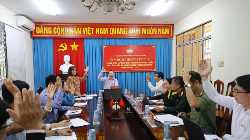 Ủy ban MTTQ Việt Nam phường Nha Trang tổ chức hội nghị hiệp thương lần thứ ba