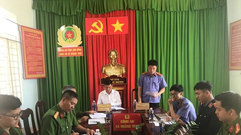 Đoàn công tác Viện Kiểm sát Nhân dân khu vực 7, tỉnh Lâm Đồng đã tiến hành kiểm tra công tác thi hành án hình sự tại cộng đồng ở xã Quảng Trực, tỉnh Lâm Đồng.