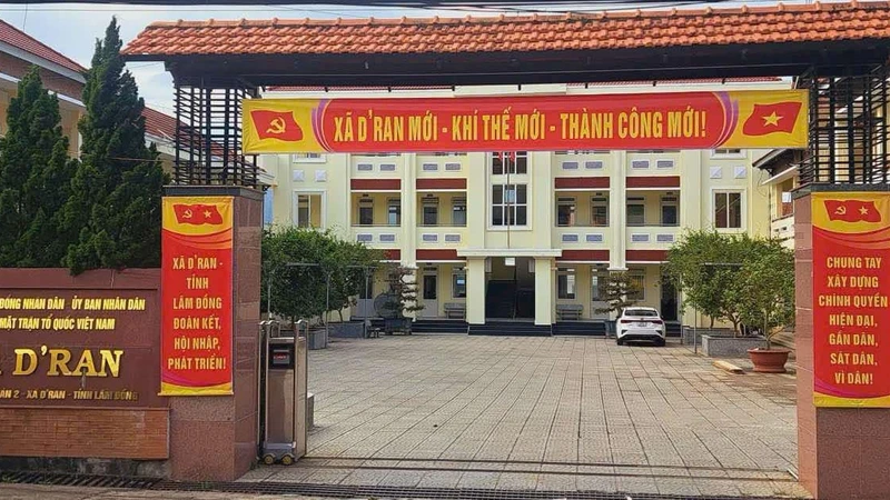 Trụ sở UBND xã D'Ran, tỉnh Lâm Đồng.