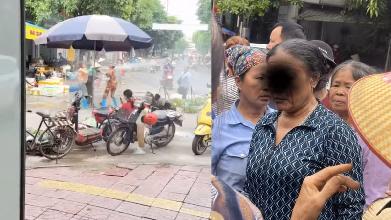 Nguyên nhân ban đầu vụ bà bán rau bị xịt nước chảy máu mắt ở Phú Thọ