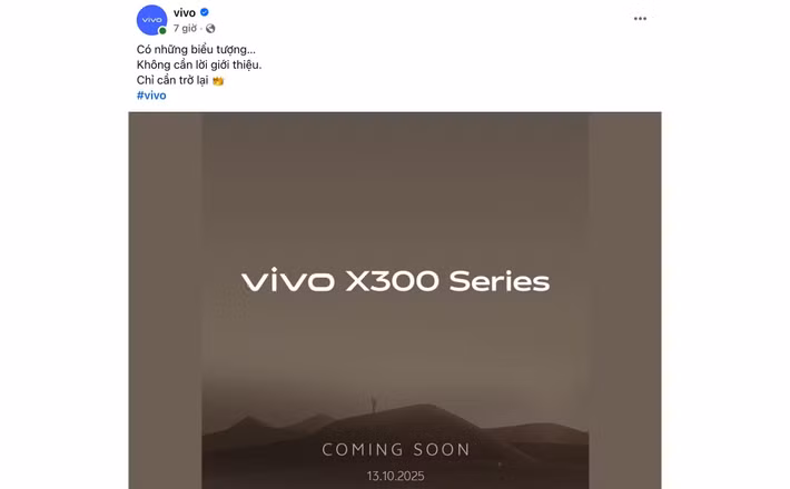 Theo vivo, model flagship này sẽ được ra mắt quốc tế vào tháng sau và dự kiến bán chính hãng tại thị trường Việt Nam vào khoảng giữa tháng 11. Bạn đọc có thể tham khảo gian hàng chính hãng của vivo tại Shopee Mall và Lazada Mall để có mức giá tốt nhất, đặc biệt trong những dịp sale lớn như ngày 15/10 tới đây.