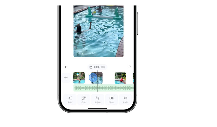  5. Google Photos đã là trình chỉnh sửa mặc định trên Android: Google tham vọng biến Google Photos thành trình chỉnh sửa video 'go-to' (mặc định) trên hệ điều hành Android. Khi bạn mở bất kỳ video nào và bấm 'Edit', giao diện mới với đầy đủ công cụ cắt ghép, chèn chữ, thêm nhạc sẽ hiện ra ngay lập tức.