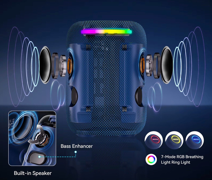 Vỏ máy tích hợp hệ thống loa stereo công suất 10W, một loa siêu trầm mini và bộ giải mã âm thanh (DAC) 24-bit.