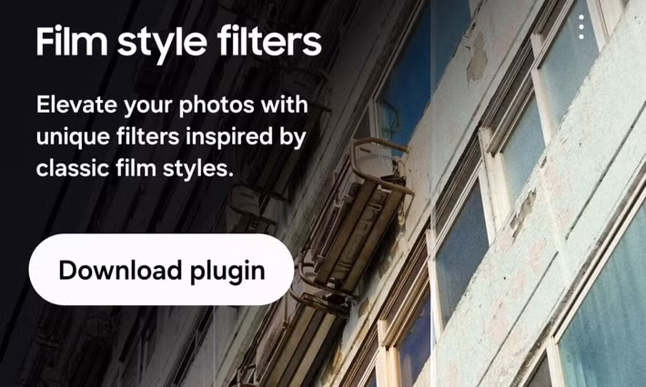  Công cụ FilmStyle cho phép người dùng áp dụng các hiệu ứng phim chuyên nghiệp. Nó bao gồm chín bộ lọc độc đáo lấy cảm hứng từ điện ảnh kinh điển: Giờ Vàng, Chân Dung Dịu Nhẹ, Trắng, Cổ Điển, Pop, Hành Trình Sống Động, Bình Minh Điện Ảnh, Hổ Phách Chrome Vượt Thời Gian và Xanh Chrome Vượt Thời Gian.