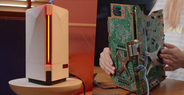 Do đó, tất cả các máy chơi game đều được tháo rời đến tận các bộ phận bên trong. Bộ tản nhiệt và bộ nguồn được để riêng vì XNZ đã phát triển một hệ thống thống nhất cho các bộ phận đó, trong khi bo mạch chủ được giữ nguyên.