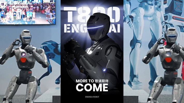 Tại Hội nghị Robot Thế giới 2025 ở Bắc Kinh, công ty công nghệ Trung Quốc EngineAI đã công bố T800, một robot hình người được thiết kế đặc biệt cho chiến đấu, đánh dấu một bước ngoặt mới trong ngành công nghiệp robot khi lần đầu tiên có một cỗ máy được tạo ra với mục đích chính là tham gia các cuộc thi đấu võ thuật.