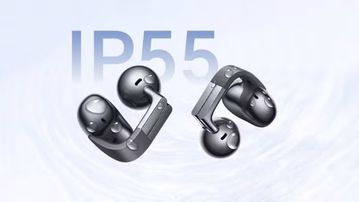 Bên cạnh những đột phá về mặt công nghệ và thiết kế, Honor Earbuds Clip-on Earphones Pro còn được trang bị khả năng chống bụi và nước đạt chuẩn IP55, mang lại sự an tâm tuyệt đối cho người dùng trong mọi điều kiện môi trường.