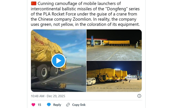 Việc sử dụng các hình thức ngụy trang dân sự cho các hệ thống quân sự không phải là chưa từng có tiền lệ, nhưng việc áp dụng nó cho các bệ phóng tên lửa liên lục địa lại gây ra lo ngại trong giới chuyên gia kiểm soát vũ khí. Phương Tây, đương nhiên thường chỉ trích hành động này của các nước không phải là đồng minh.