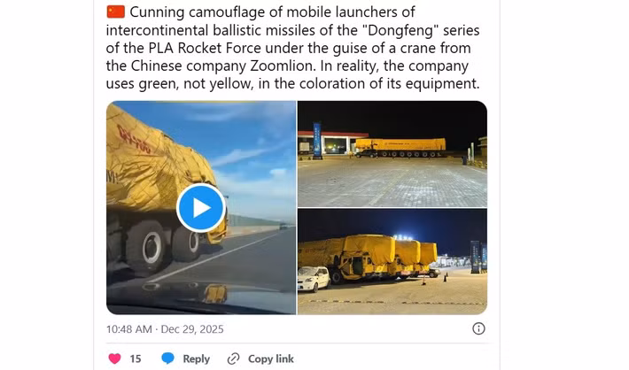 Việc sử dụng các hình thức ngụy trang dân sự cho các hệ thống quân sự không phải là chưa từng có tiền lệ, nhưng việc áp dụng nó cho các bệ phóng tên lửa liên lục địa lại gây ra lo ngại trong giới chuyên gia kiểm soát vũ khí. Phương Tây, đương nhiên thường chỉ trích hành động này của các nước không phải là đồng minh.